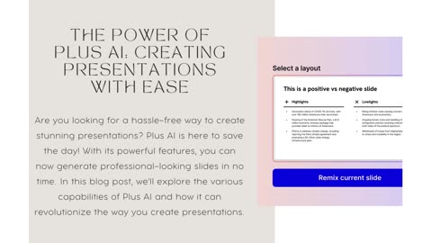 The Power of Plus AI: Creating Presentations with Ease