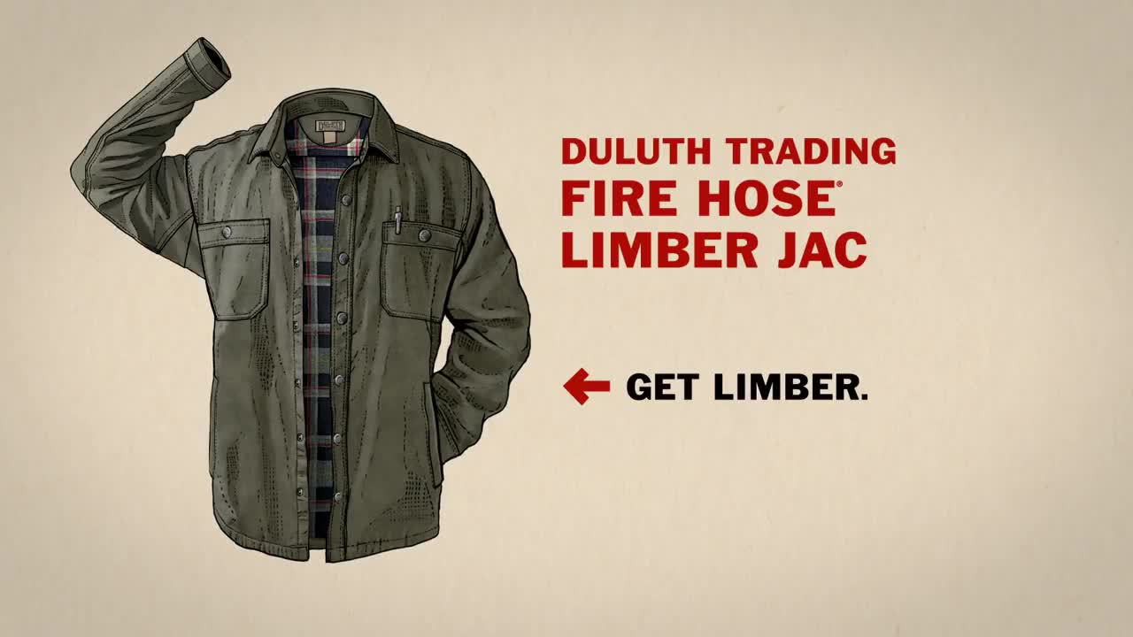 Duluth Trading TV Commercial Fire Hose® Limber Jac Shirt Jac 30