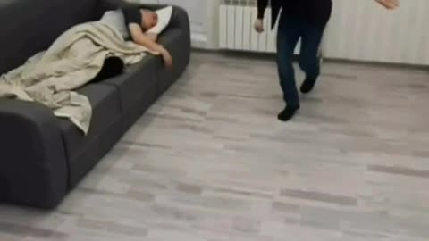 Prank with friend while sleeping 😂😂😂