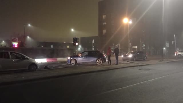 Police Scotland chase on Paisley Road West Glasgow ends in Crash