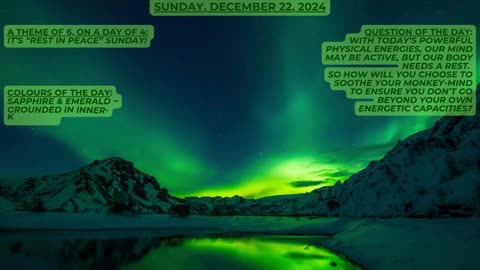 Rest in Peace! ~ Numerology Energies for Sunday, Dec. 22, 2024