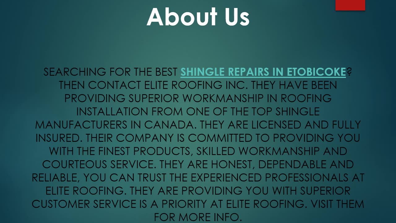 Best Shingle Repairs Contractor in Etobicoke