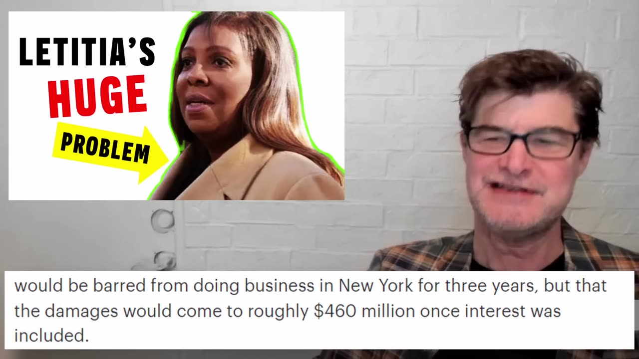 Doug In Exile - Thank Letitia James For Getting Trump Elected In 2024