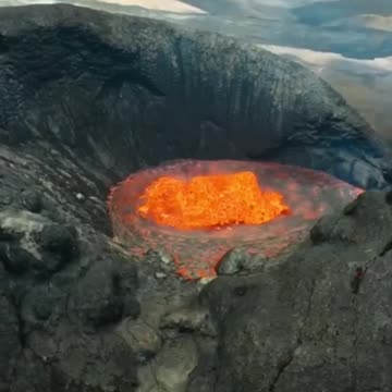 Awakened volcano Shiveluch in Kamchatka