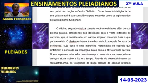 27ª Aula do Livro "Recuperar O Poder" Barbara Marciniak 14-05-2023. (H.Q.)