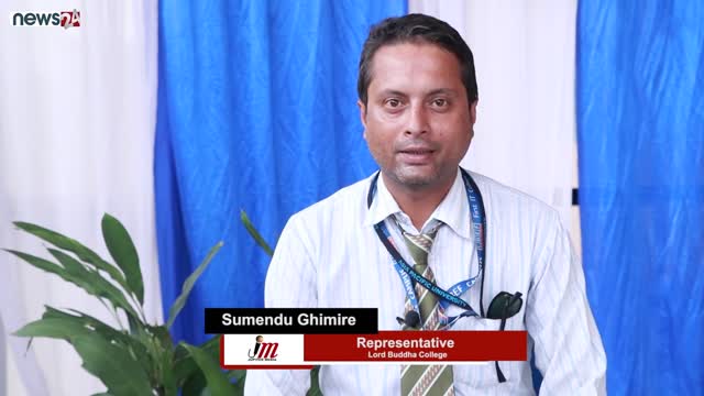 Sumendu Ghimire Representative Lord Buddha College 7th UTC Management & IT Education Fair2022