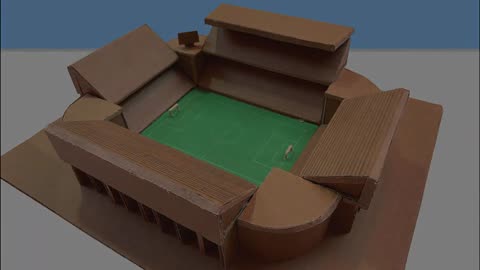 How to make cardboard stadium at home Watch and Follow