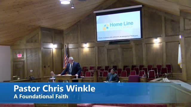 Pastor Chris Winkle A Foundational Faith