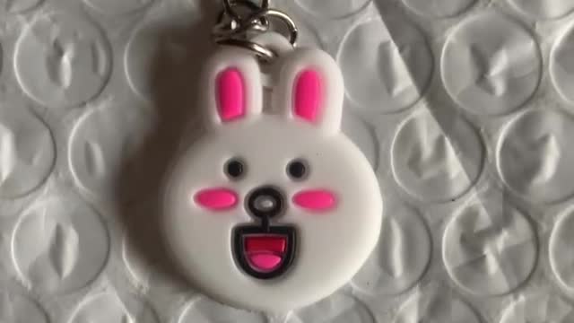 Key Pendant - little white rabbit