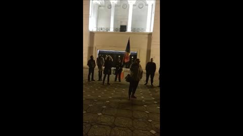 Avocata Ana Marcela Baș, protest 10 noiembrie 2023 Timișoara
