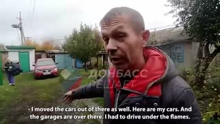 Man from Shakhtyorsk talks about a Ukrainian strike