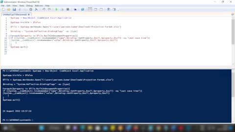 Get Last Modified Date of Excel File in PowerShell