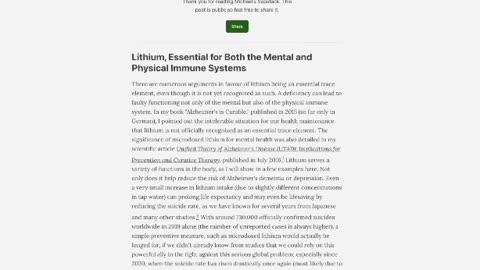 183. Lithium for Long Covid and Brain Diseases - Michael Nehls, MD, PhD