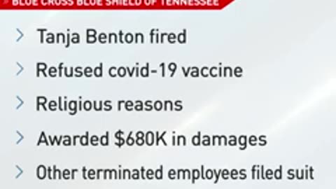 Tennessee woman fired for refusing employer's COVID-19 vaccine mandate wins almost $700K