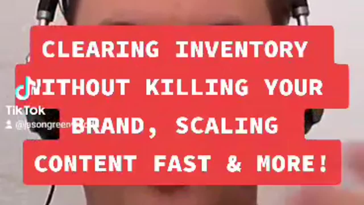 CLEARING INVENTORY WITHOUT KILLING YOUR BRAND, REVENUE VS UNIT SALES GROWTH & SCALING CONTENT FAST