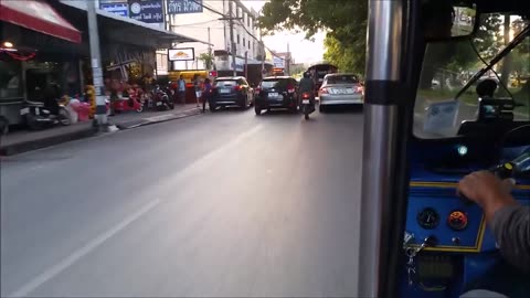 Chiang Mai Tuk Tuk Ride Night Life Chiang Mai Thailand