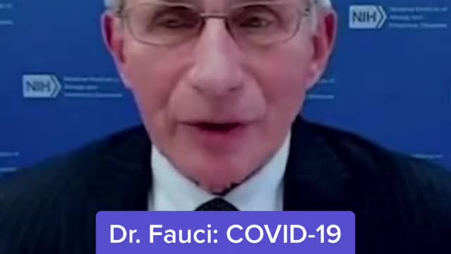 Dr. Fauci: COVID-19won't be eradicated