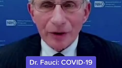 Dr. Fauci: COVID-19won't be eradicated