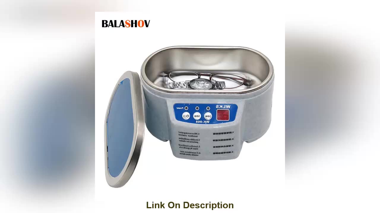 Exclusive Ultrasonic Cleaner 30/50W Sonicator Bath 40Khz D