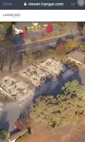 Fire that goes AROUND Trees & can roll across pavement.