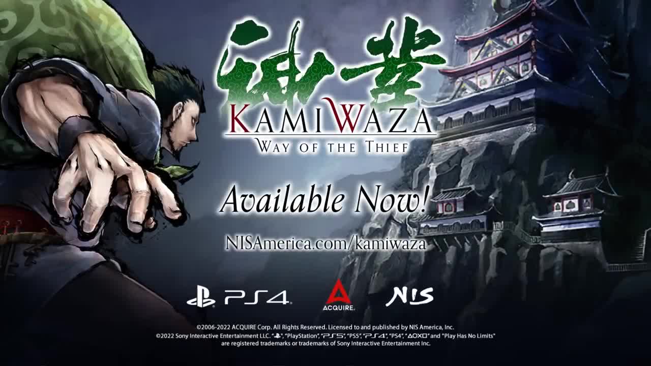Kamiwaza Way of the Thief - Launch Trailer PS4 Games