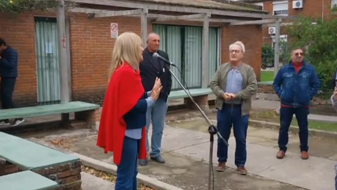 Carolina Cosse, precandidata presidencial del Frente Amplio en Carmelo - Colonia, Uruguay