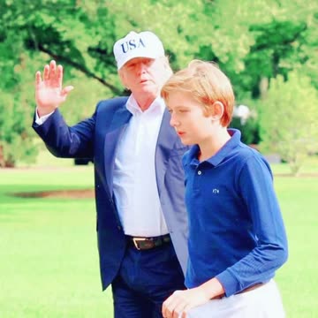 Trump and His Son Album of Enjoyment