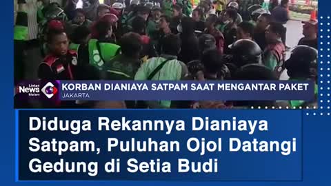 Suspected of his partner being molested by him, dozens of oodles came to the building in la Budi