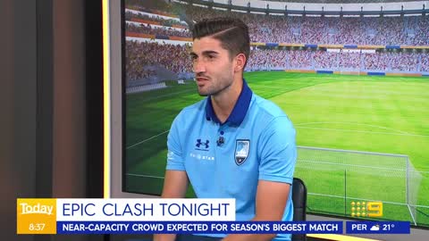 Loyalties divided ahead of huge Sydney Derby tonight _ 9 News Australia