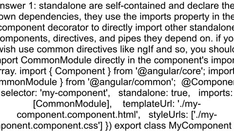 importProvidersFromCommonModule in Angular 17 Standalone Component