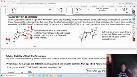 CHAIR CONFORMATION PRACTICE PROBLEMS