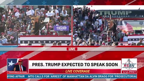 FULL SESSION: Vanessa Horabuena Painting a Portrait at President Trump Rally in WACO, TX- 3/25/23