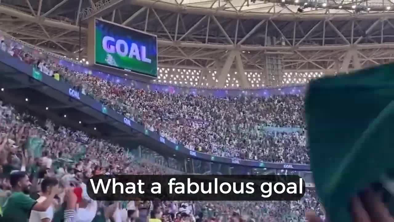 ARABIC Commentary with ENGLISH Subtitles - Argentina 1-2 Saudi Arabia