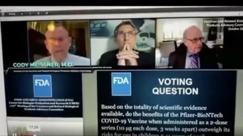 Dr. Cody Meissner FDA Meeting Child Vaccine- says it should NOT BE MANDATED