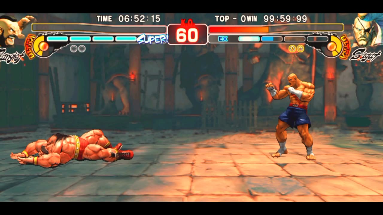 Zangief vs sagat street fighter