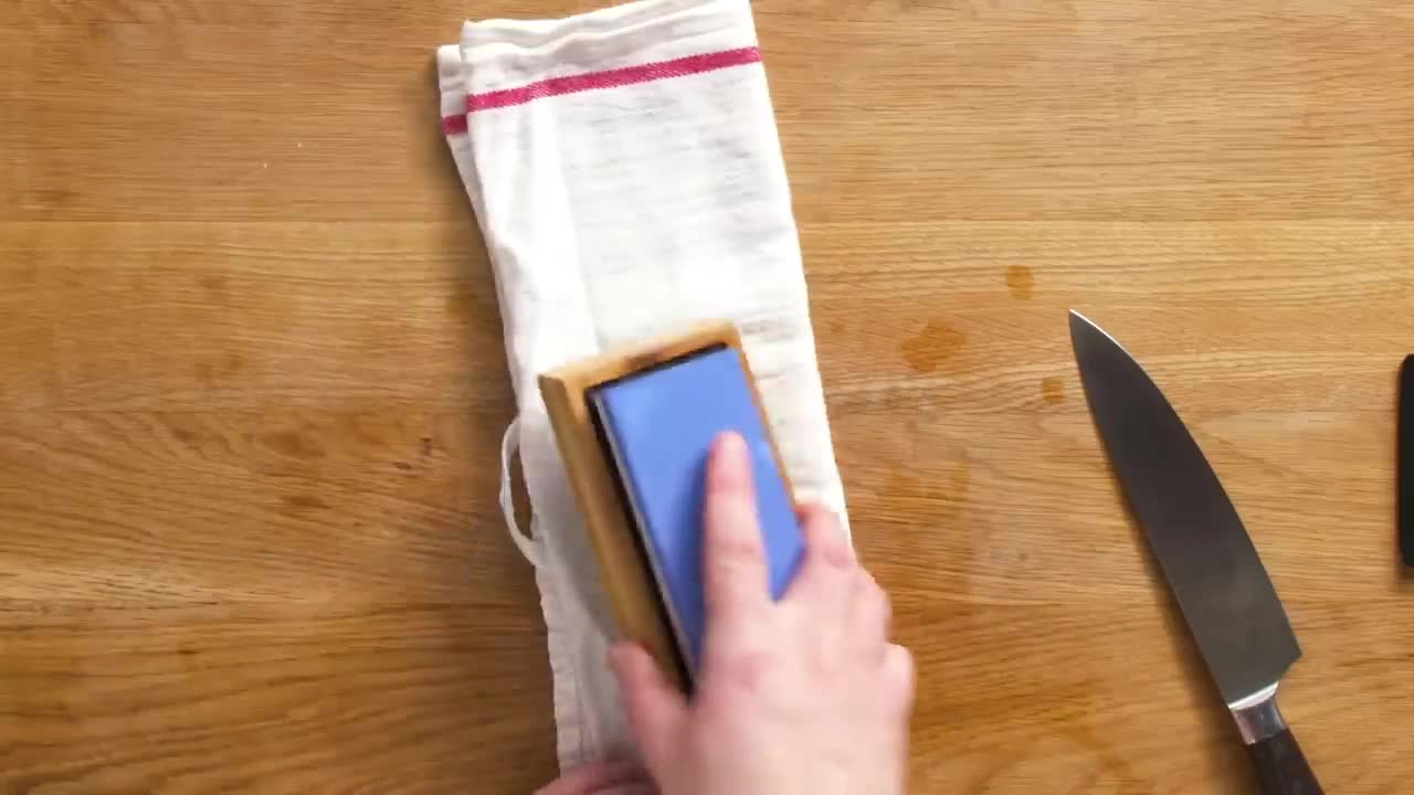 A good suggestion for using a sharpening knife