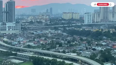 Kuala Lumpur, Malaysia, Bright Evening Scenery