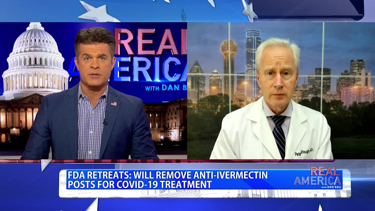 REAL AMERICA -- Dan Ball W/ Dr. Peter McCullough, FDA Settles Ivermectin Case, 3/25/24