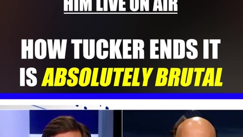 Angry woke professor is humiliated by Tucker Carlson live on air.