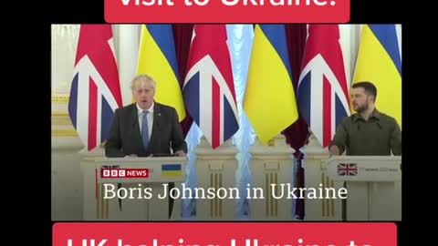 Boris Johnson Surprise visit to Ukrainel