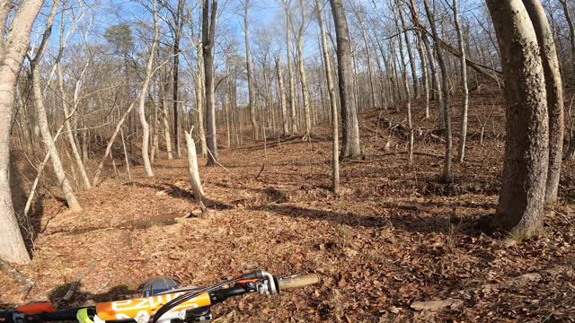 Showing Tyler my dirtbike trails! (KTM YAMAHA)