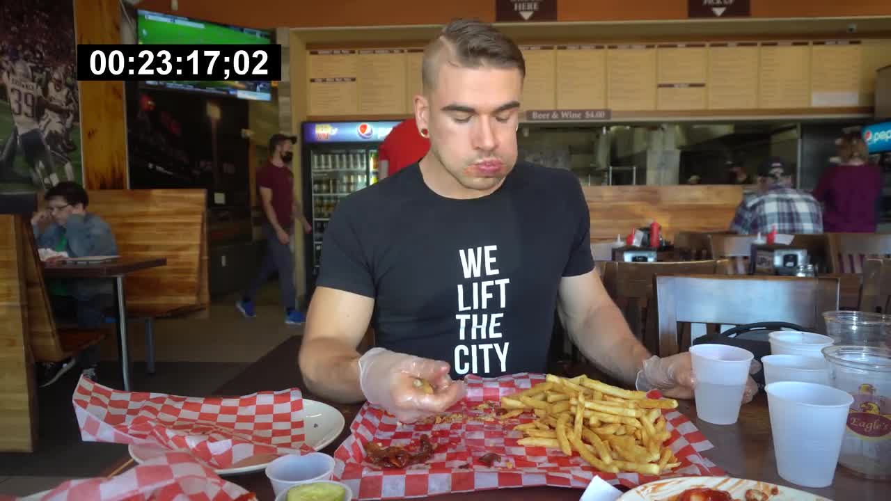 IMPOSSIBLE 12LB BURGER CHALLENGE FROM MAN VS FOOD | EAGLES DELI | Boston Massachusetts