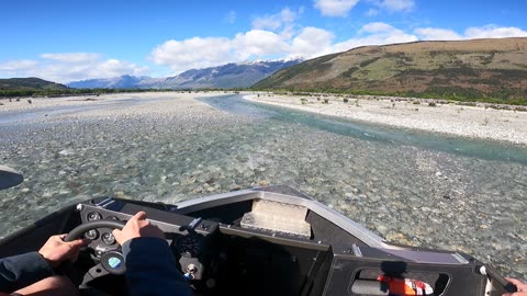 Zipping Through A Shallow River