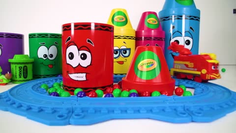 Best Toy Learning Video for Toddlers and Kids Learn Colors with Surprise Crayons!