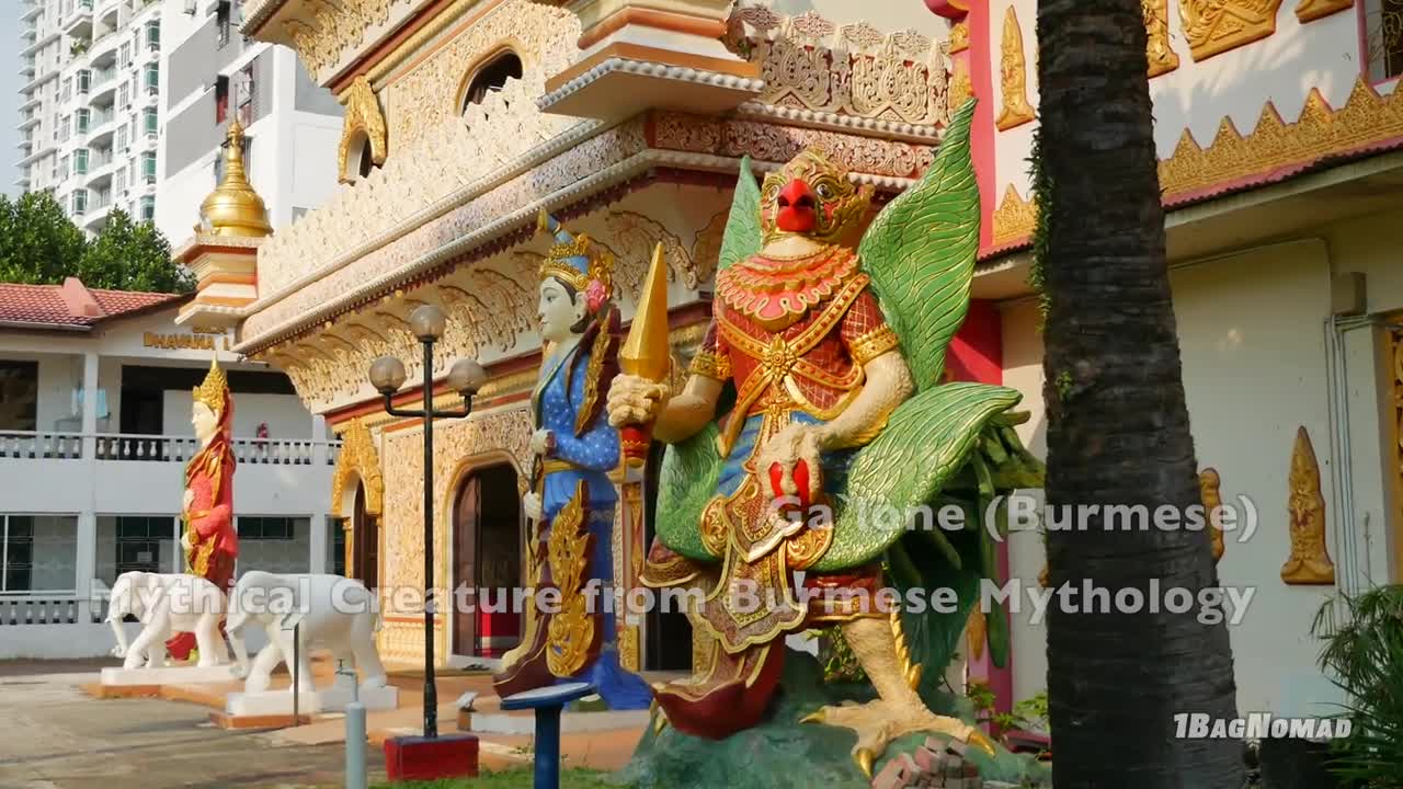 Burmese Buddhist Temple & Monastery in Penang, Malaysia