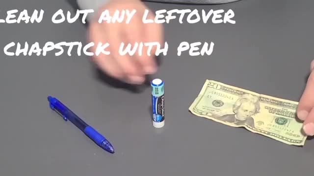 How to Keep Your Money Safe Using an Old Chapstick Tube