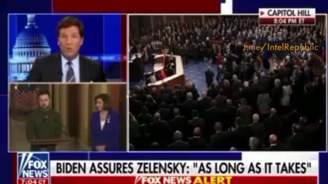 WORLD'S RICHEST PIMP: Fox News host Tucker Carlson calls Zelensky's visit