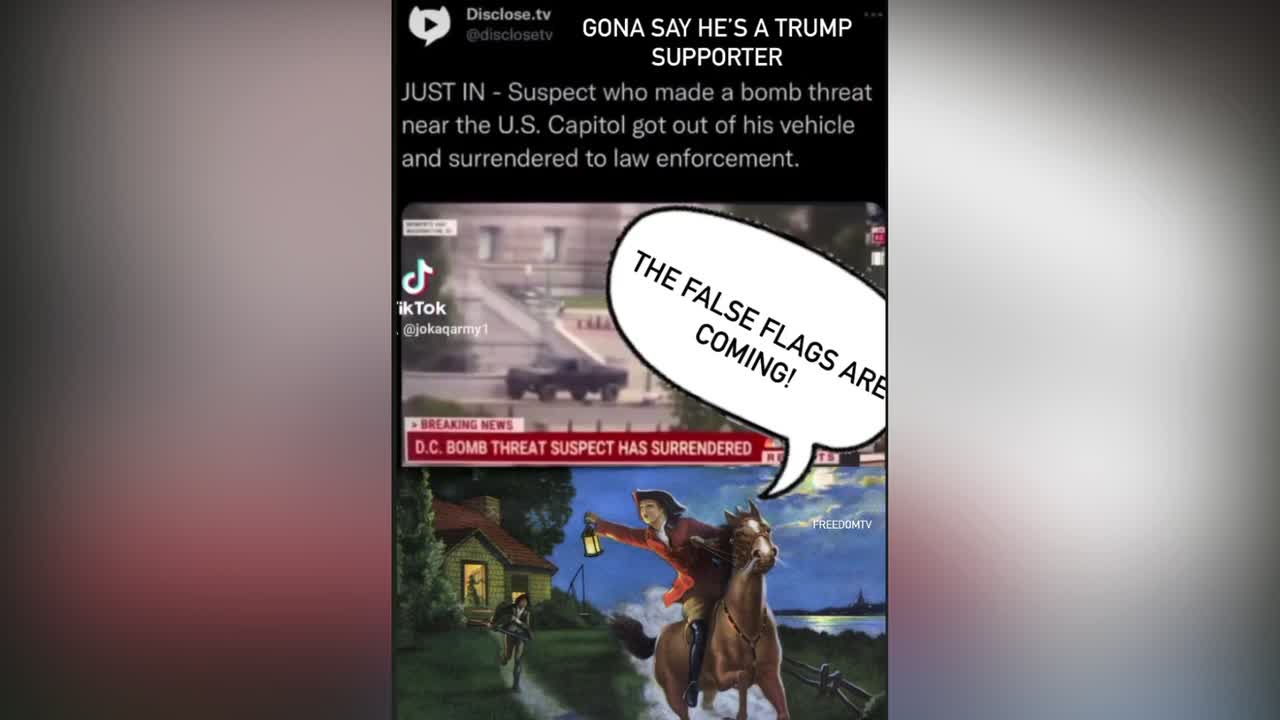 The false flags are coming!