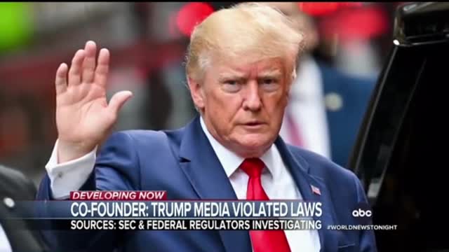 DEVELOPING NOWCO-FOUNDER: TRUMP MEDIA VIOLATED LAWS