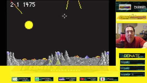 Super Asteroids Missile Command Atari Lynx Gameplay